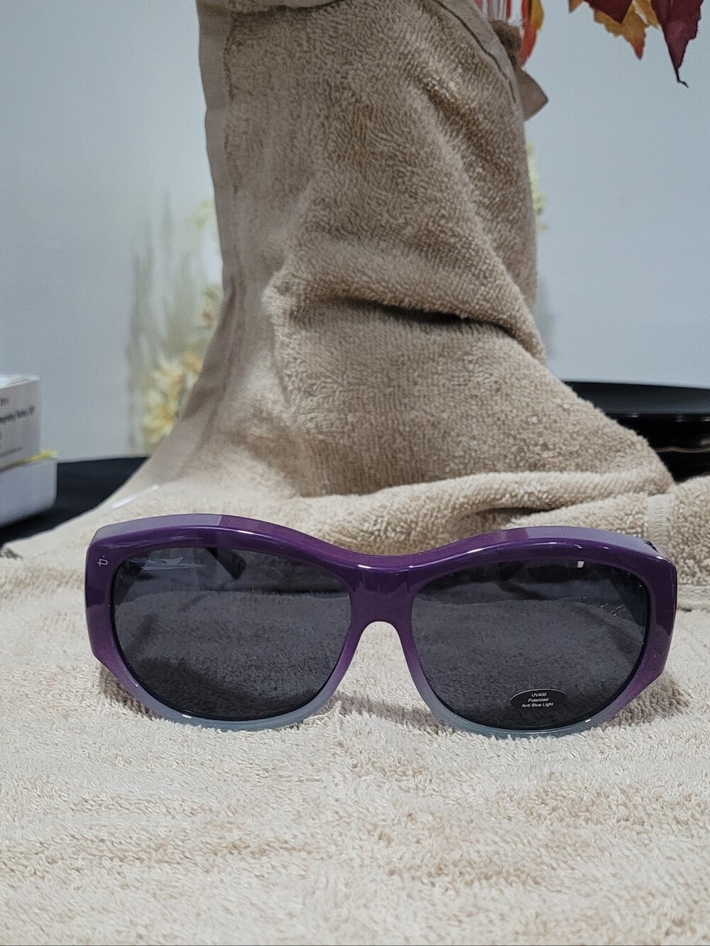 Women’s Purple Oversized Fashion Sunglasses - Classic UV Shield